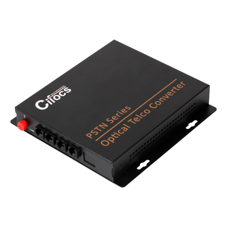 Cifocs CFC-T/R4PSTN fiber optik analog dönüştürücü seti