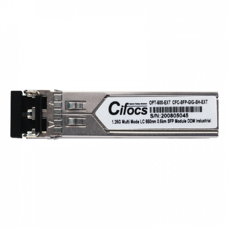 Cifocs CFC-SFP-GIG-SH-EXT 1.25G Multi Mode 0.5km Endüstriyel SFP Modül