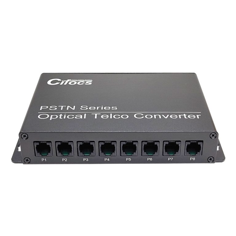 Cifocs CFC-T/R8PSTN2F fiber optik analog dönüştürücü seti